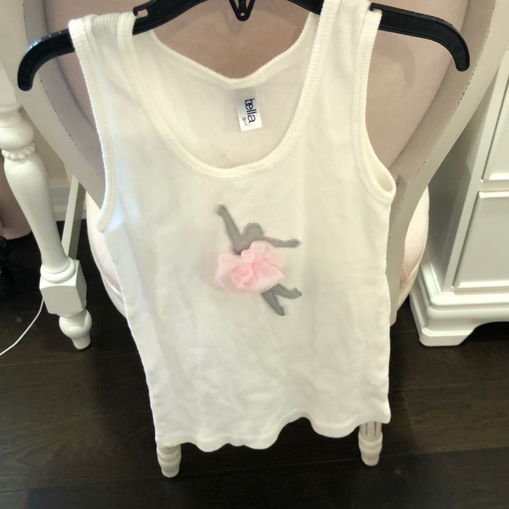 white tank top with ballerina
